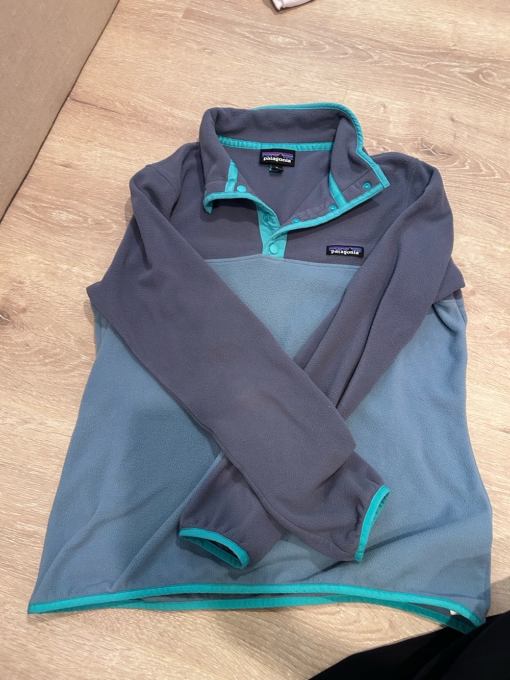 Patagonia lightweight Synchilla Snap-T pullover fleece blue medium women’s